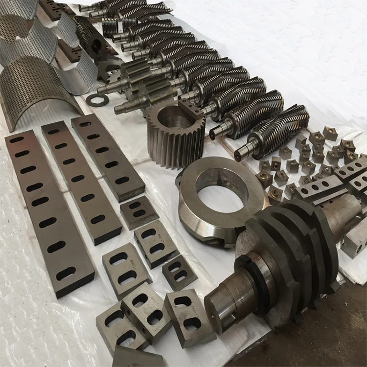 Customize inlay planer crusher blade