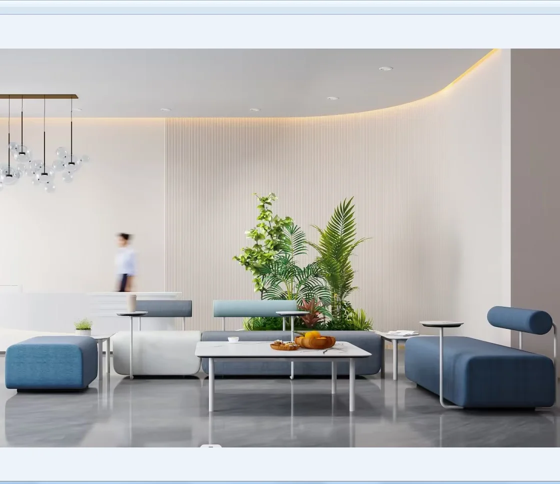 Wholesale price modern sofa set luxurious designer couches fabric colorful sectional sofas for public area furniture