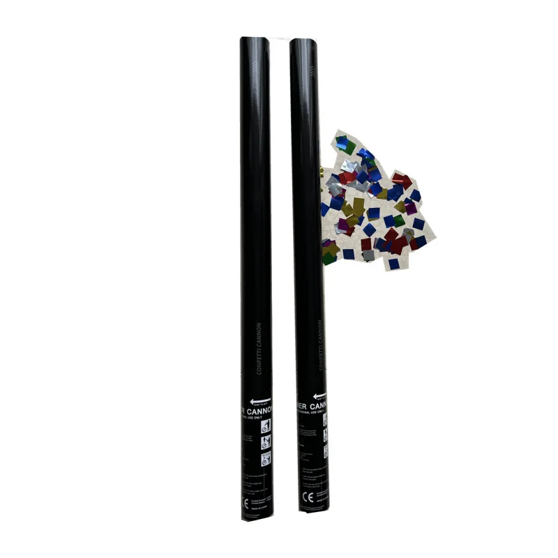 Confetti shooter 60cm paper long streamer 20m compressed air driven party cannon   for Night Confetti Cannon Popper