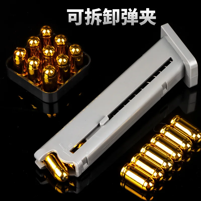 Pistolus ejection toy gun automatic back bore empty hanging soft bullet gun manual for children toy boys