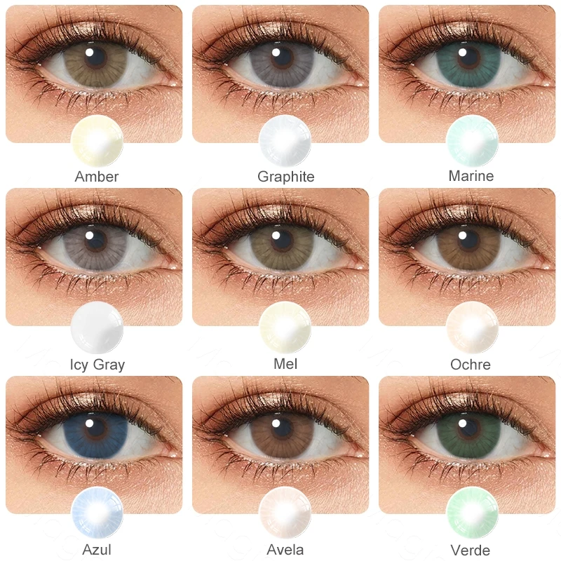  Контактные линзы от нового производителя контактные true color hazel brown beauty big