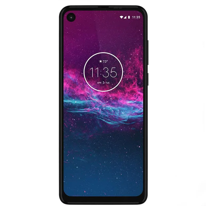  Б/у телефоны Motorola One Action на две SIM-карты XT2012 128 ГБ заводской разблокированный смартфон 4G/LTE джинсовый