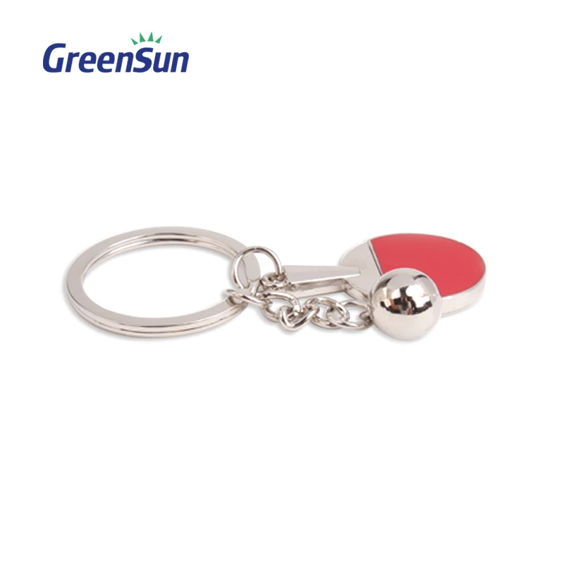Fashion Promotional Unisex Metal Tool Badminton Sports Funny Keychain Key Chain