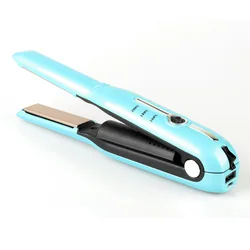Wireless Mini Hair Straightener Ceramic Titanium USB Hair Straightener