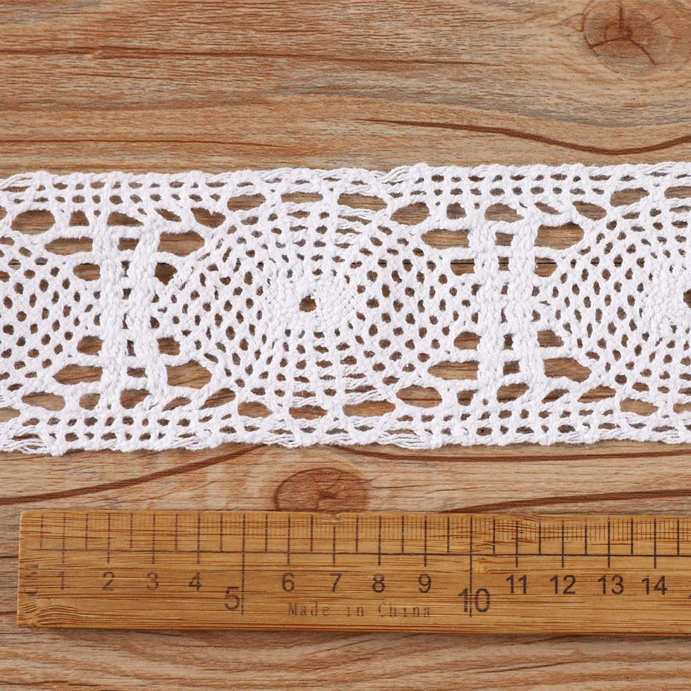 Fancy ladies reproducible white 95% cotton 5% polyester lace border lace trim for clothing