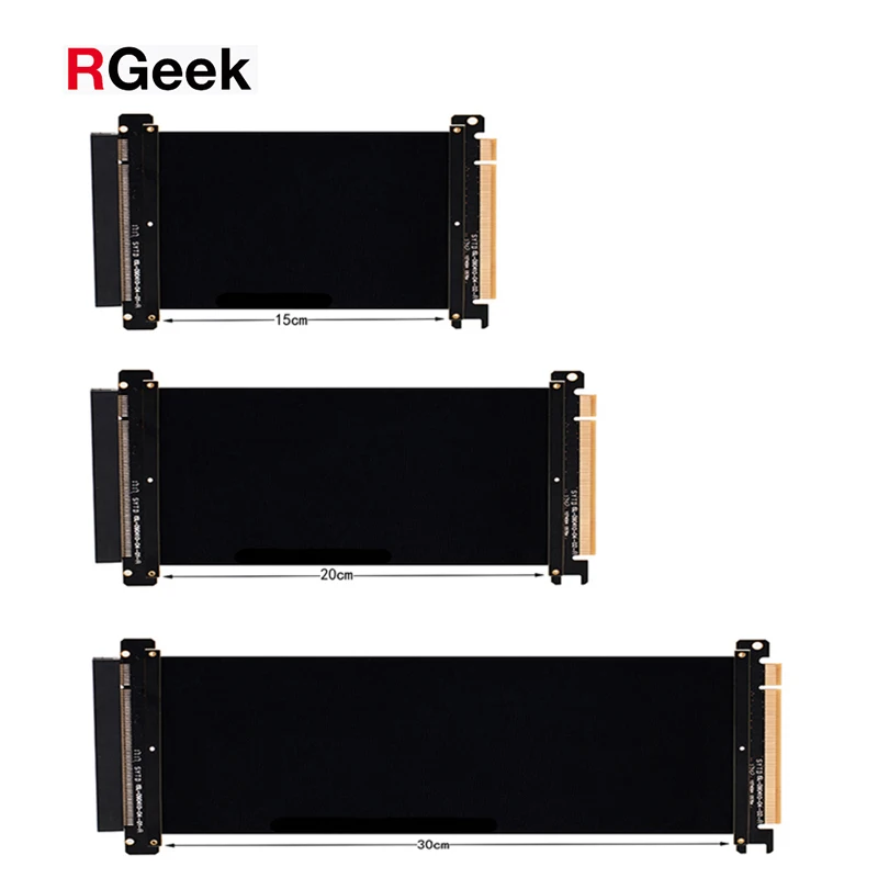 RGeek 30cm PCI-E x16 3.0 Flexible Riser Cable Card Graphics Card Extension Cable GPU Cable Adapter