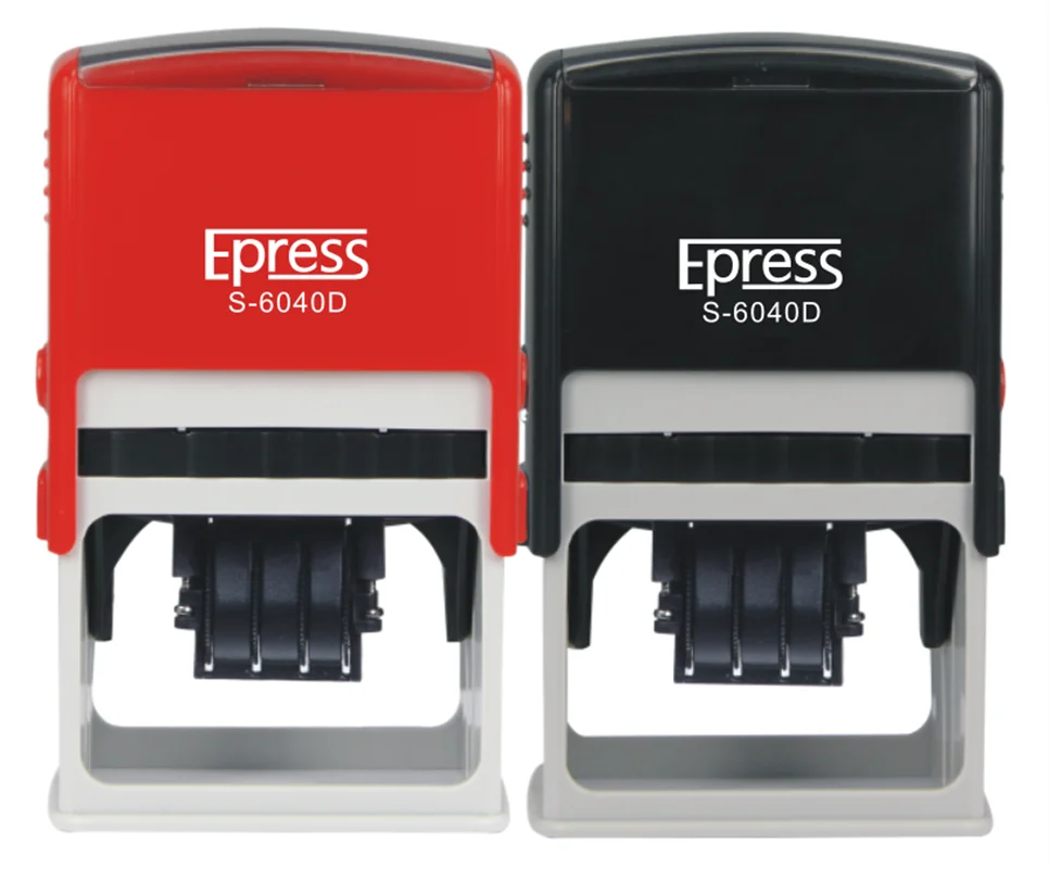 Stamp Making Machine 60 * 40 mm Rectangle Company Seal Self Inking Date