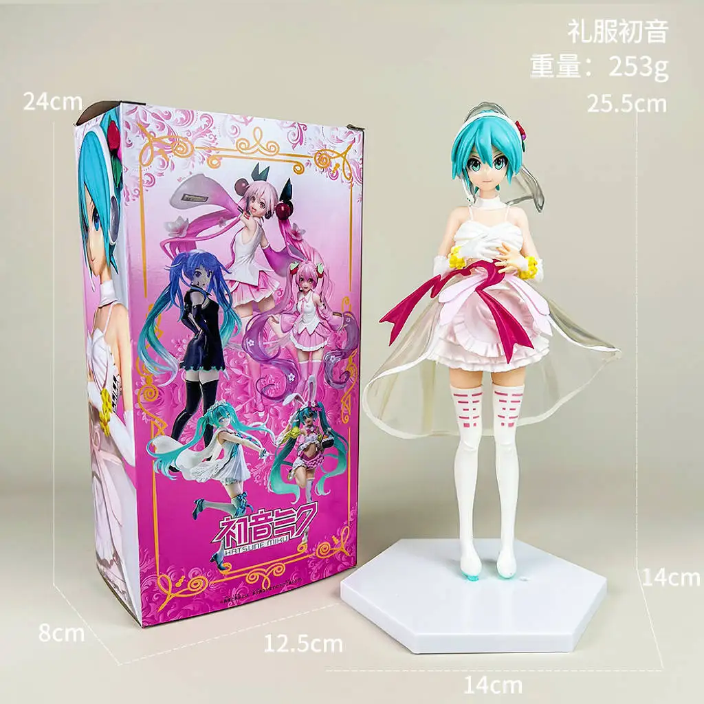 Zealed 21cm Hatsune Anime Figure Kawaii Thumbelina Vocaloid Wonderland PVC Action Figure Collection Model Doll Ornaments Gift
