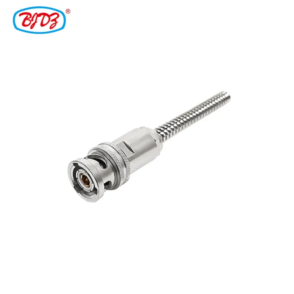 Manufacturer supply Triax BNC 1553B TRB Connector with TRX142 Cable Connector with Spring Protection RF Coaxial Connector
