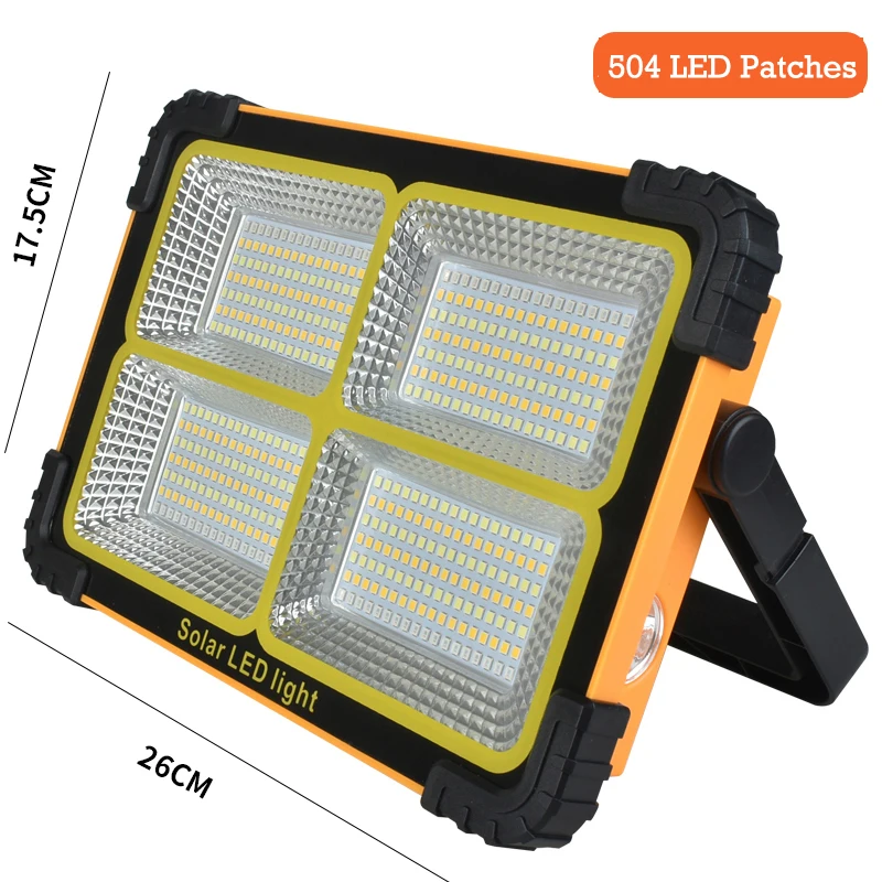 Strong Magnetic Attraction Hook LED Flashing Multiple LED Beads Solar Charging USB Quick Charge Camping Tent Solar Flood Lamp