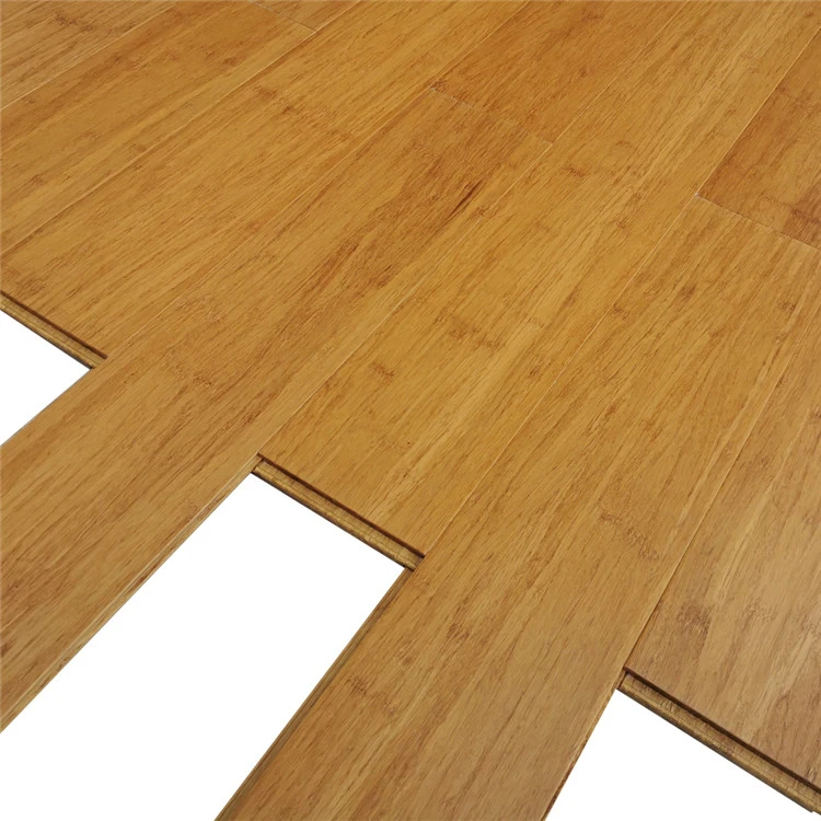 Moisture Proof Champagne Caramel Strand woven Bamboo Flooring Uni click Easy Installation Bambu Parquet