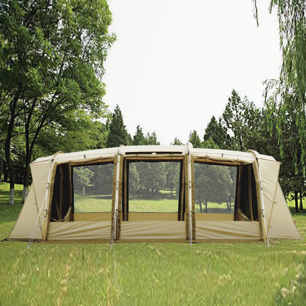 customized canvas trade 2 3 4 Man waterproof Family foldable tent camping outdoor tents waterproof bubble camp tent