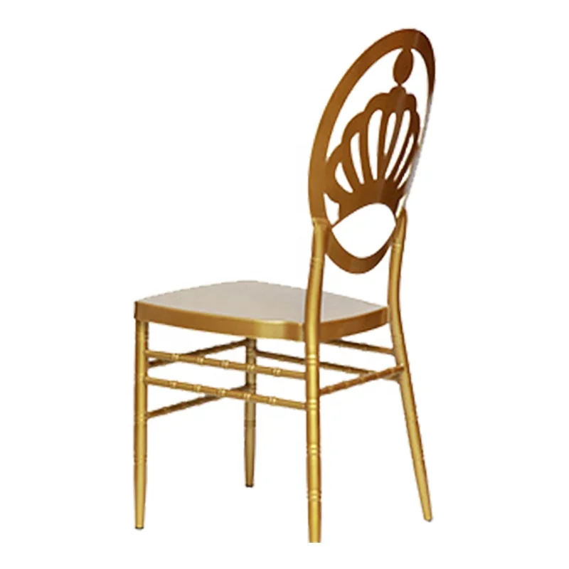 Wholesale chiavari chairs used party stackable for party Luxury metal gold banquet wedding chair party chairs wedding