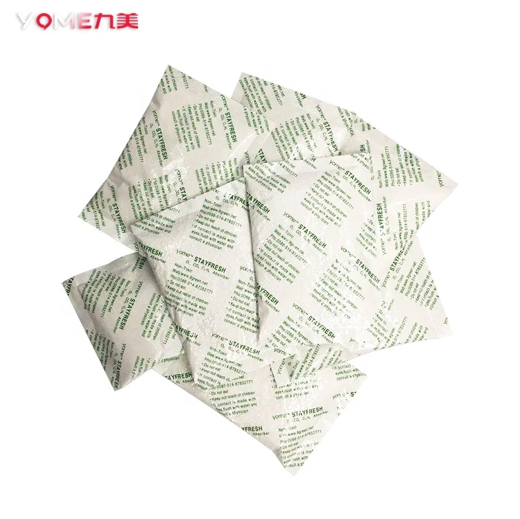 stay fresh CO2 absorber used for Sweet persimmon wasabi kimchi peeled garlic fresh mushroom