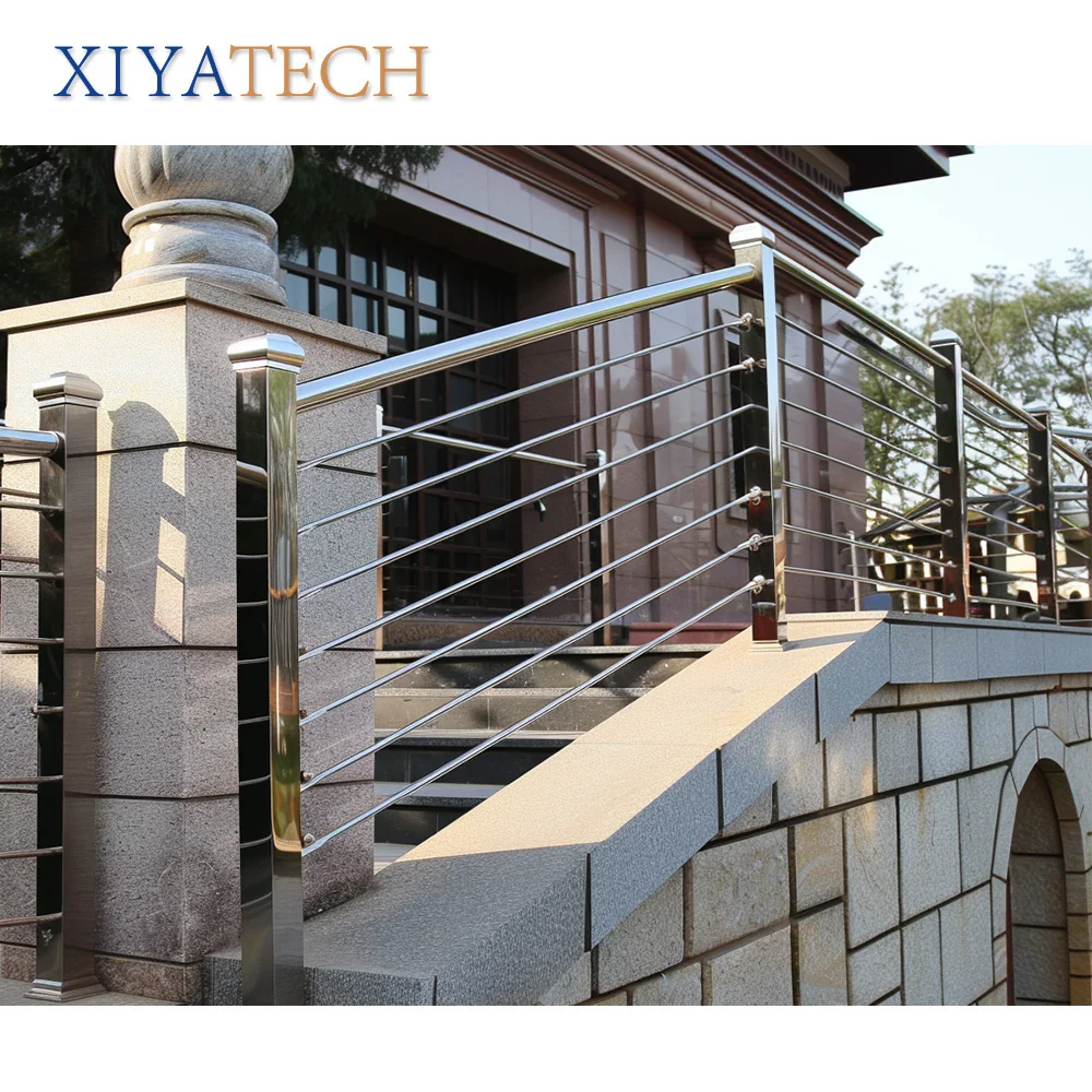 XIYATECH черный патрубок из нержавеющей стали стеклянный для забора бассейна балюстрады перила черного цвета