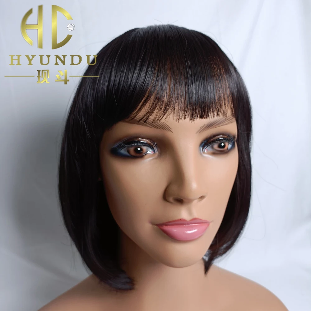 Japan style short Synthetic hair bob wig Fashion lady wig headgear Air bangs