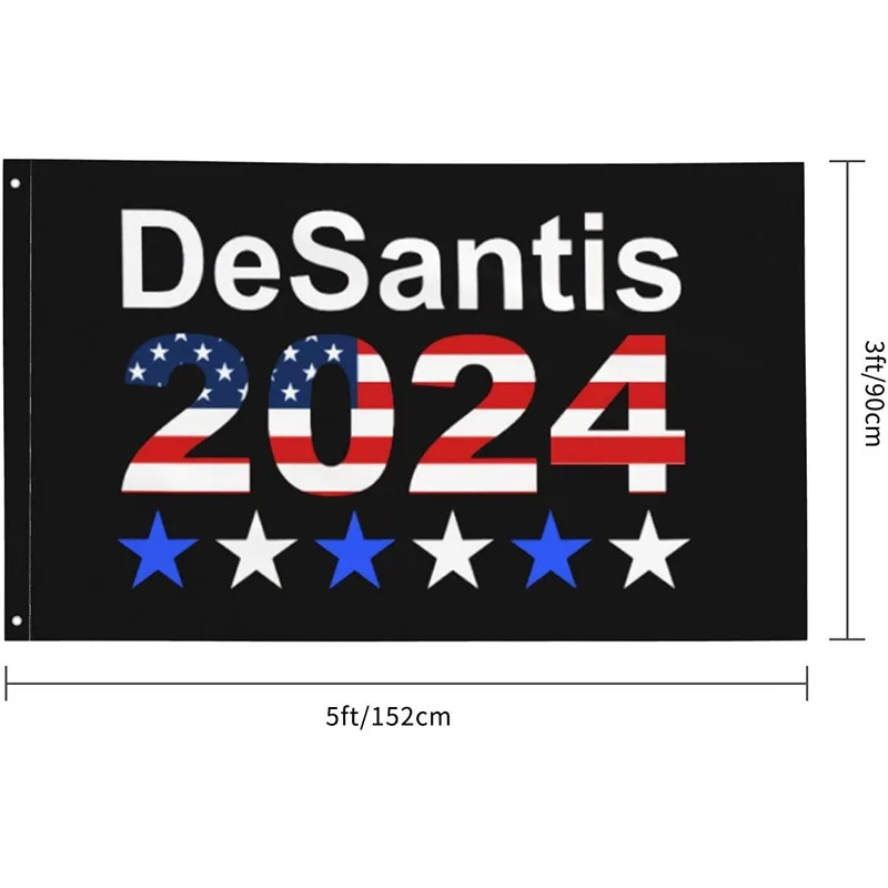 WH432 American Flag Outdoor Desantis 2024  for President Flag Yard Porch Outdoor Indoor Backyard Lawn Hanging Flag