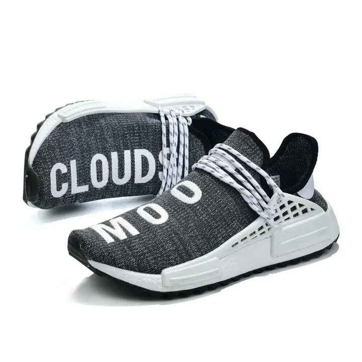 Мужские и женские беговые кроссовки NMD pharрелл Уильямс, спортивные кроссовки для людей, веселая Молодежная обувь на солнечной батарее, желтые, красные, белые, пустые кроссовки