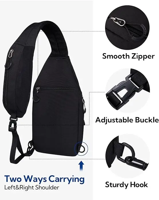 Crossbody Casual Bag lightweight sling bag for men