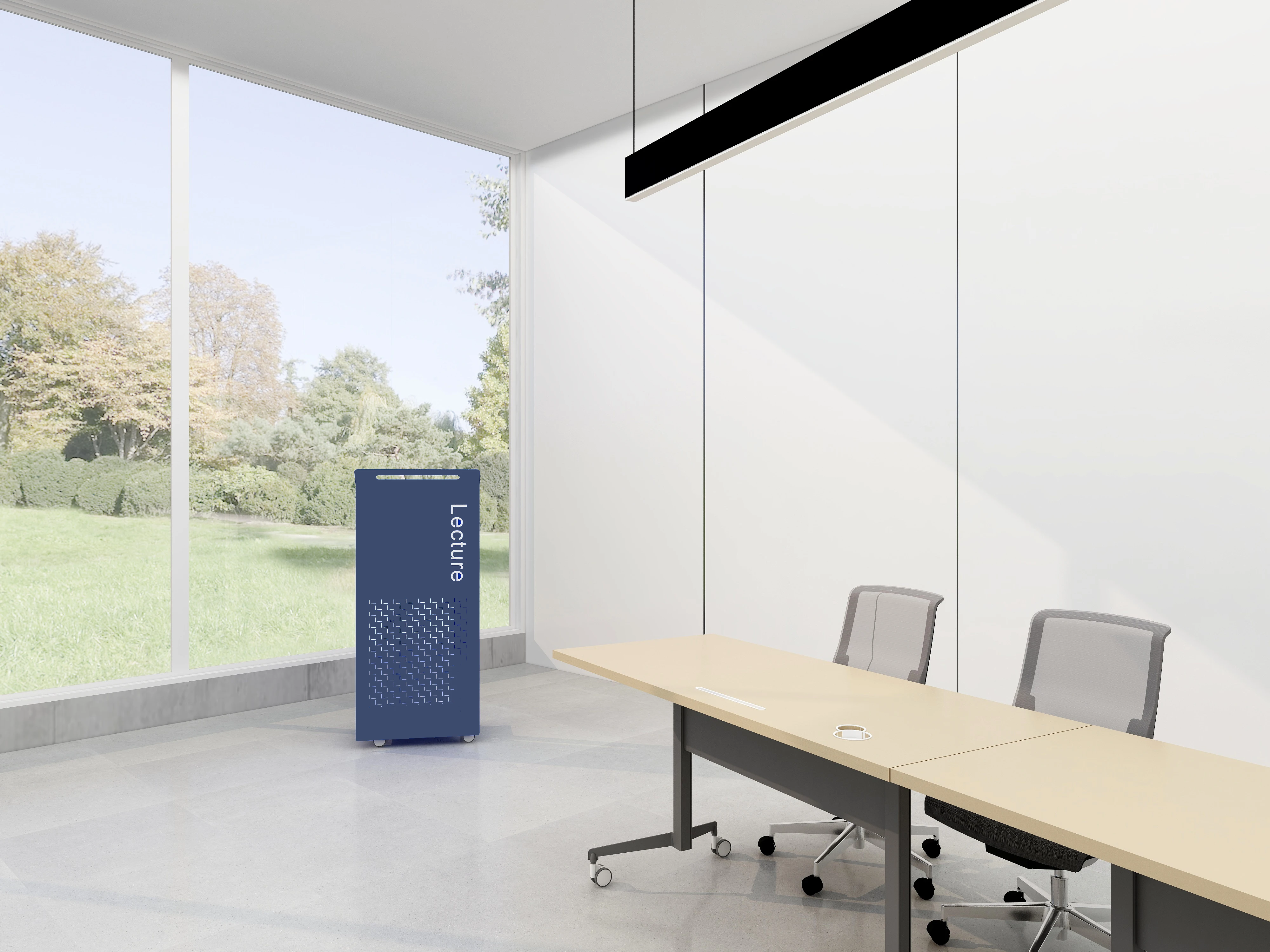 Modern Design Mobile Aluminium Classroom Lectern Stand Church Speaker Speech Podium For Meeting Room