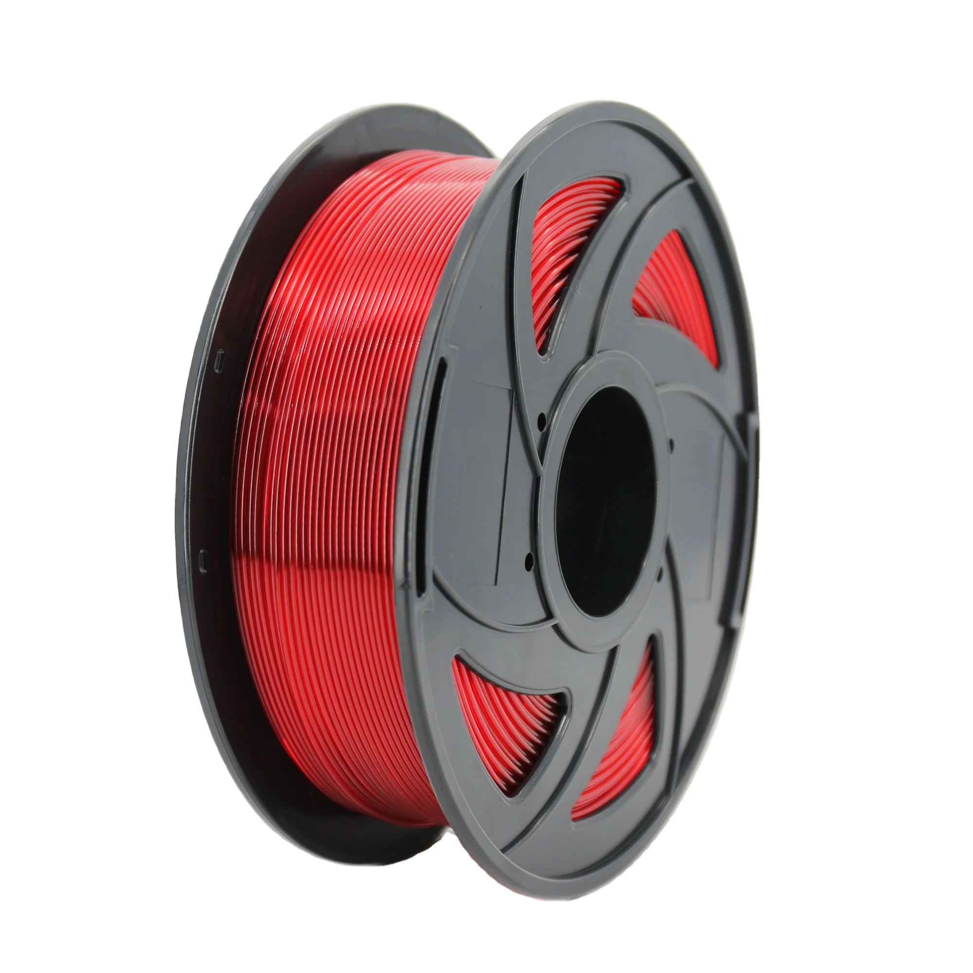 High Quality Wholesale Custom Cheap Petg  Filament 1kg 325m 3d Printer Filament Transparent Red