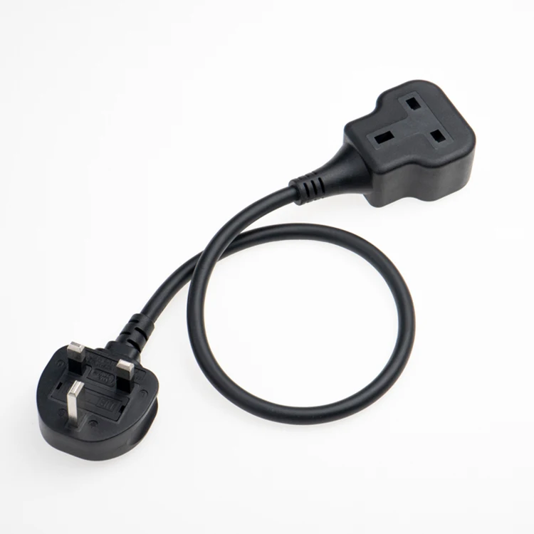 Cheap Wholesale Customized BS 1363/A Extension Socket Female and Male Sockets Extension Lead cable for Garden Use