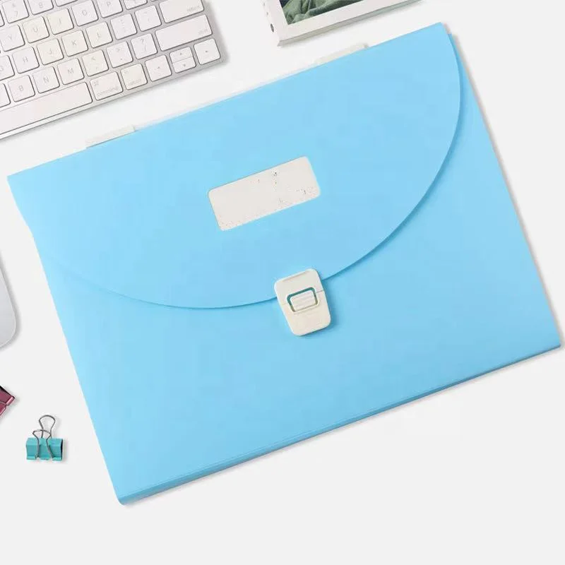 ПП Пластик ПВХ А4 Размер портативные офисные аксессуары Сумка для документов расширяющаяся папка для файлов