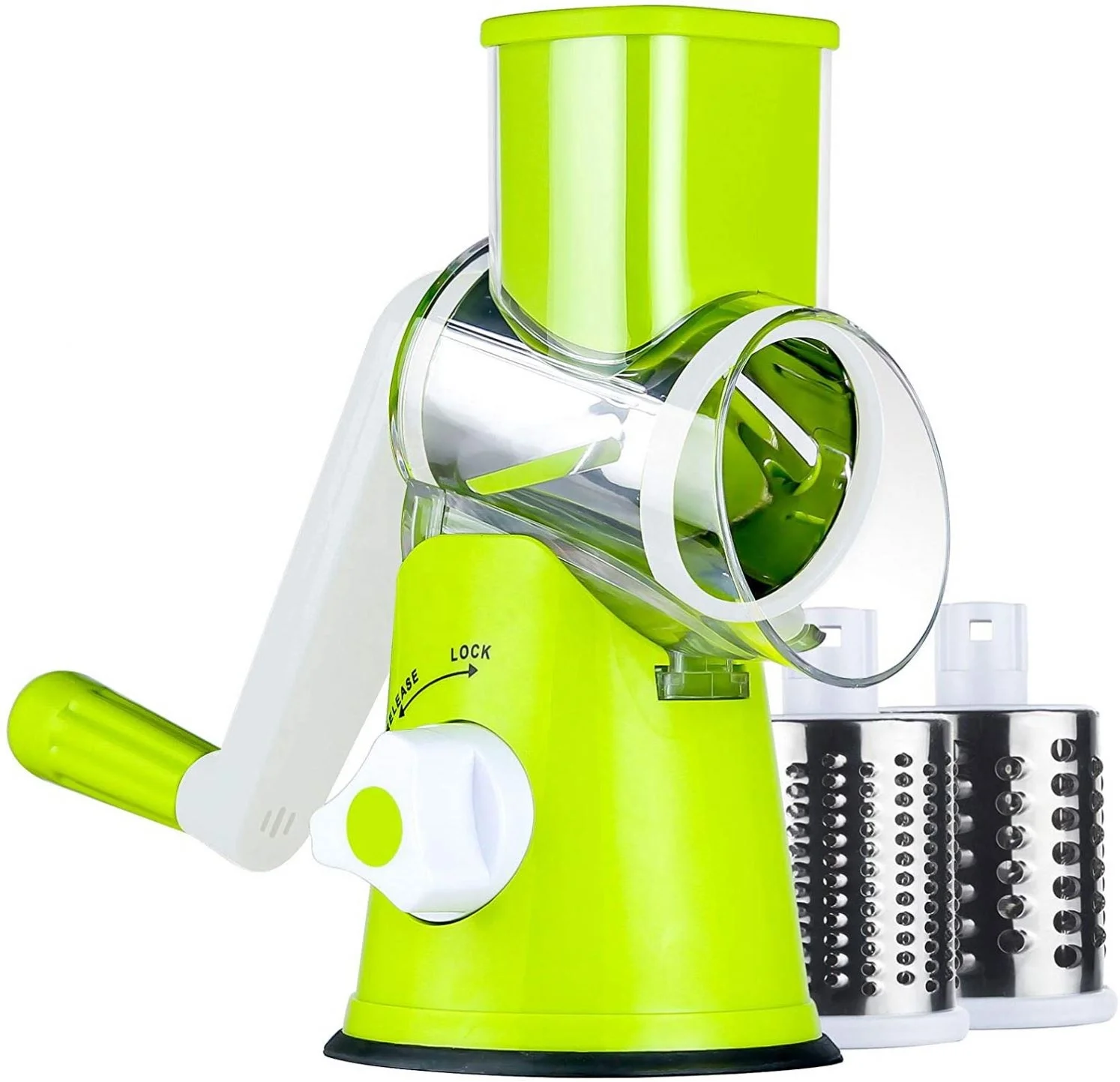 Hot Selling Wholesale Rotary Cheese Grater Vegetable Shredder Round Mandoline Slicer Grinder