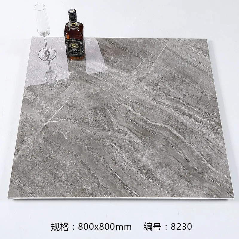 Gray bedroom living room wall Brick 800 X 800  Floor Tiles