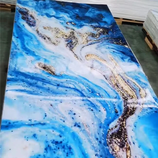 Economic choice 3D Digital Printing PVC marble board easy to install & easy to clean & stain retardant