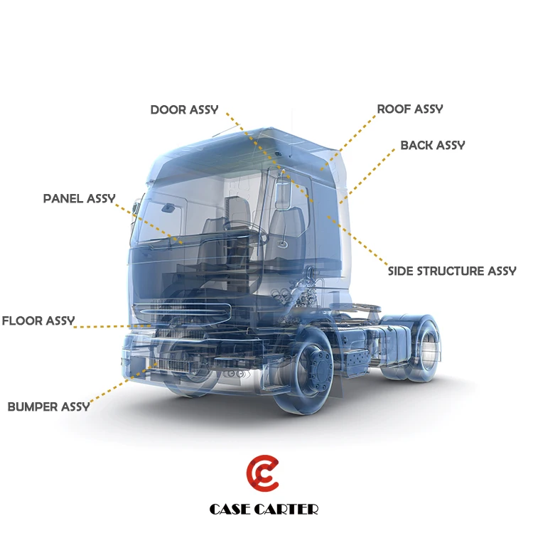 Factory Superior Quality CASE CARTER OEM Truck Cabin Complete Cab Assembly Cabin Frame for different other truck parts