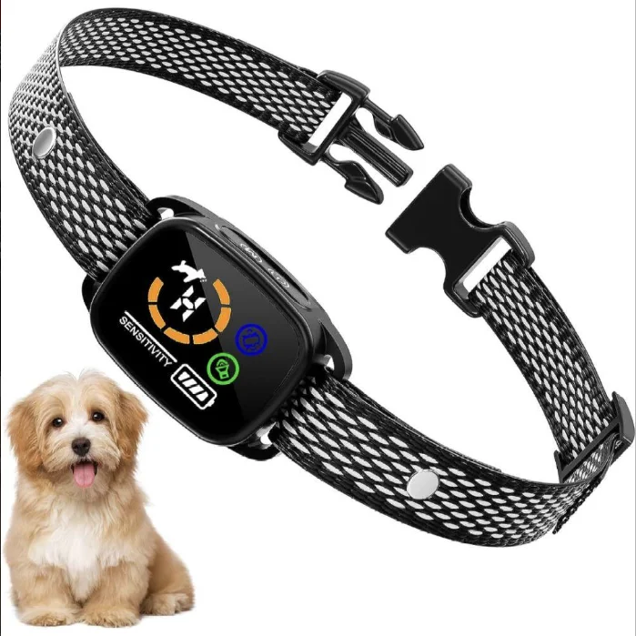 Wholesale New Upgraded Color Screen no Bark Control anti-barking dog bark collar Training Mode Beep Vibration