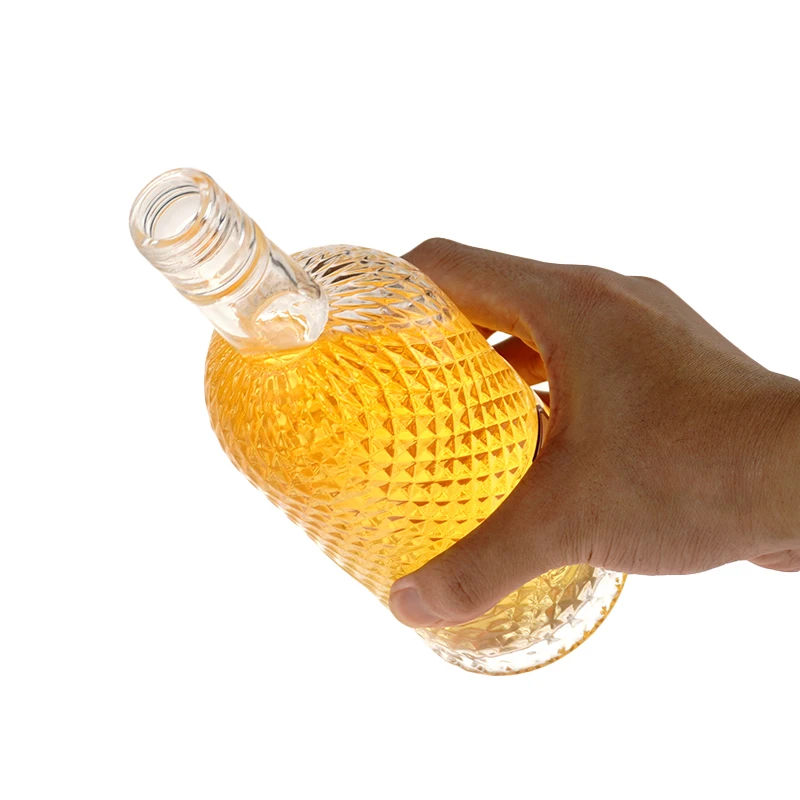 700ml black carved gin whiskey spirits alcohol liquor bottles bulk 750ml empty wine bottles for sale