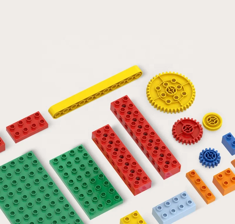 Stem Educational Large Building Blocks DIY Various shapes Robot Bricks Children Creative Handmade Toys Variable Gear toys gift