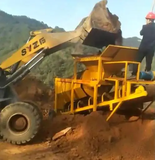 Made in china trommel screen machine mobile sieving for soil stone