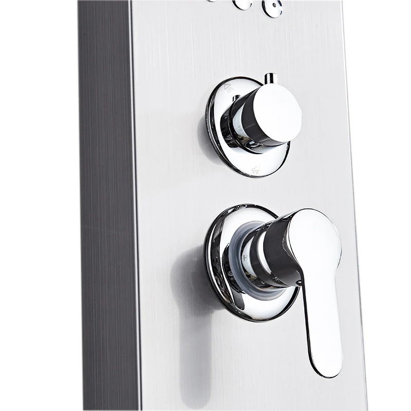 Многофункциональный набор для Дождевого душа, настенная черная душевая панель «Водопад»