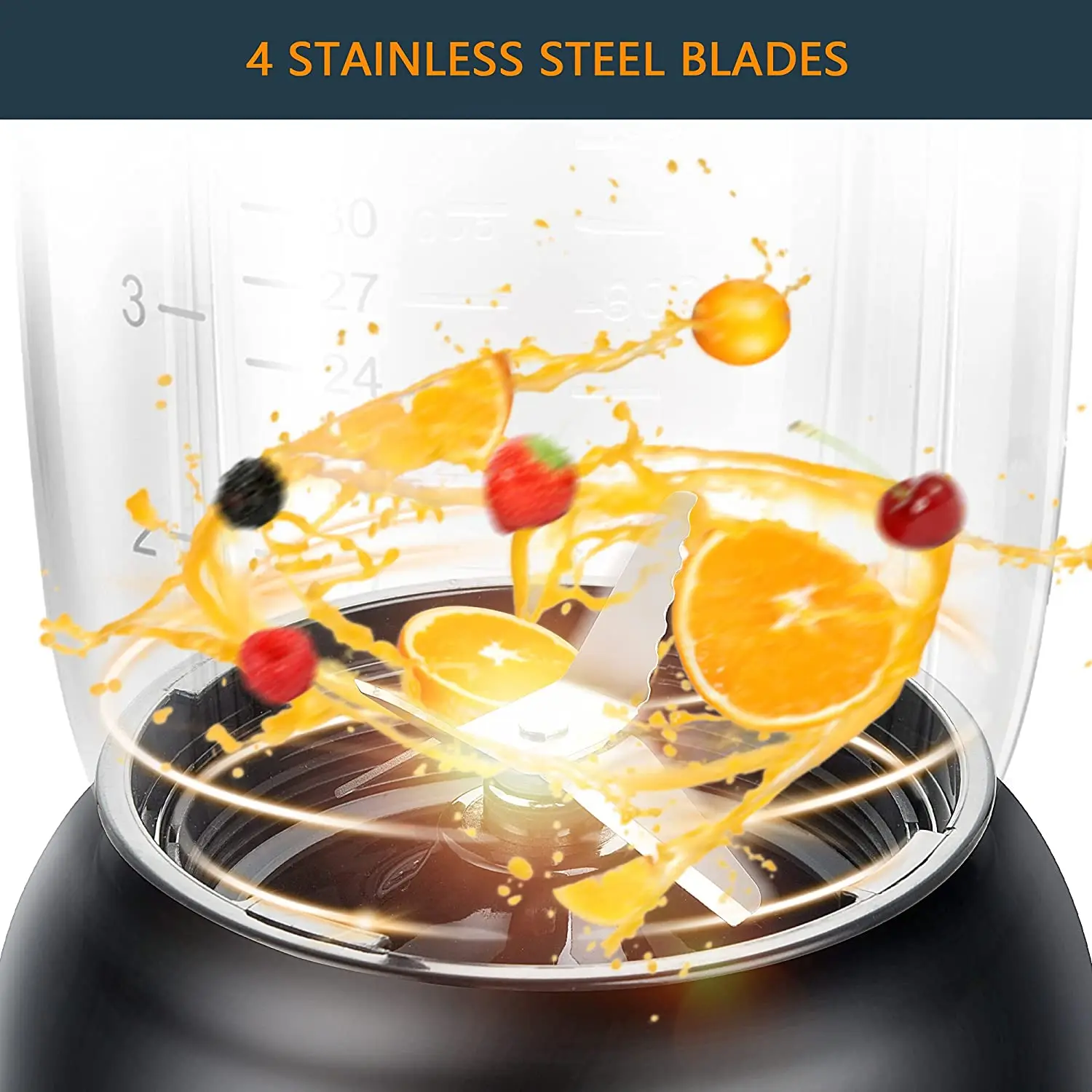 Electric 800W/1600W Powerful Motor Durable Structure Suitable For Both Professional Stainless Steel Blender