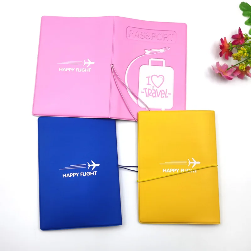 Hot Selling Factory Cheap Price Passport Cover Travel Organizer Passport Ticket Document Holder Wallet PVC Passport Cover