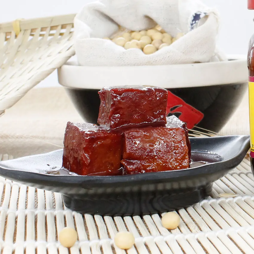 
Top quality healthy eating fermented red chili bean curd(chunk) tofu for sale 
