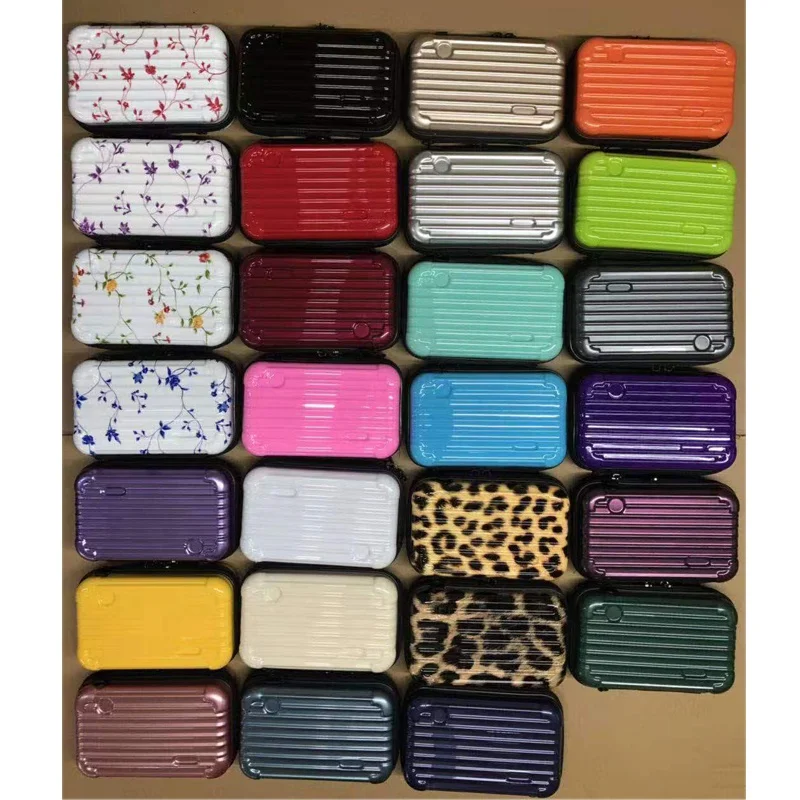
Waterproof Multi pattern hard shell ABS PC makeup cosmetic bag case travel toiletry bag with shoulder straps 