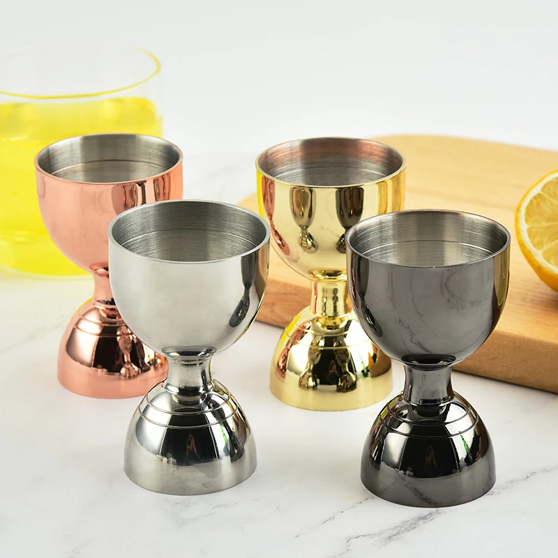 25 мл/50 мл 30 мл/60 45 водка Jigger 20-50 1 унция/2 унции розовое золото черный мерный с кольцом