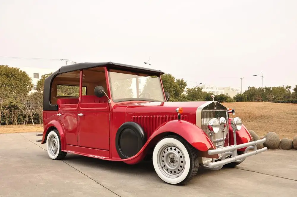 Luxury sightseeing bus golf cart with doors for tourism