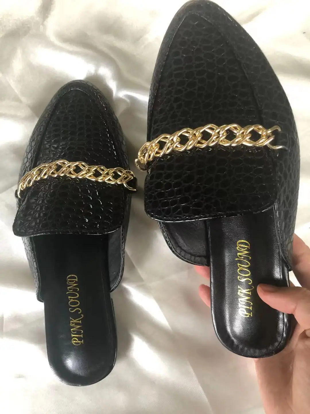  JANHE 2021 sandalia sendal chinelos pantuflas модные роскошные женские сандалии на цепочке офисные