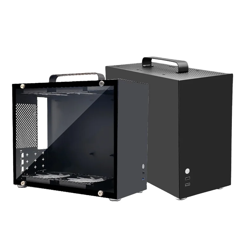 Choiyan New Design High Quality PC Cpu Cabinet Case  ATX  Chassis itx 1U Power Supply Computer Case for Deskshop