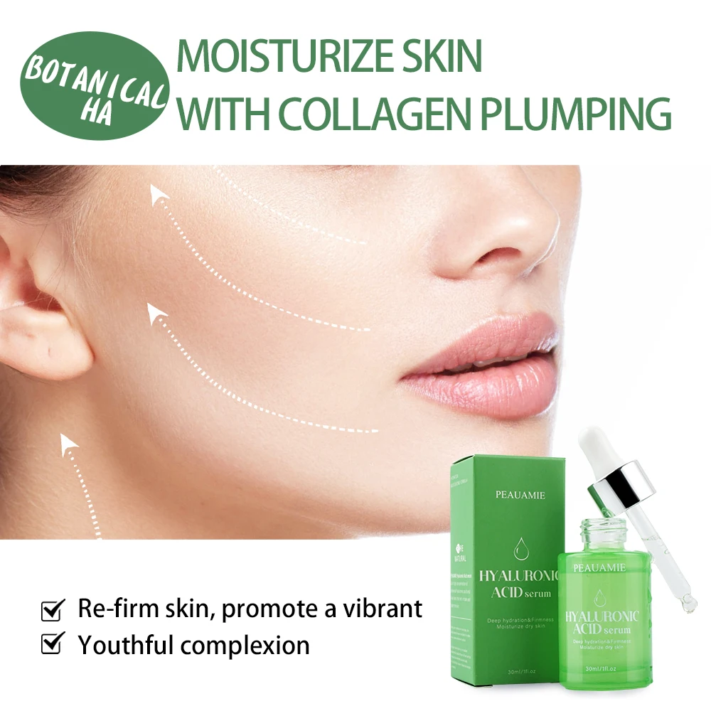 PEAUAMIE Beauty Hyaluronic Acid Collagen Hydra Whitening Anti Aging Facial Serum Skin Care Serum