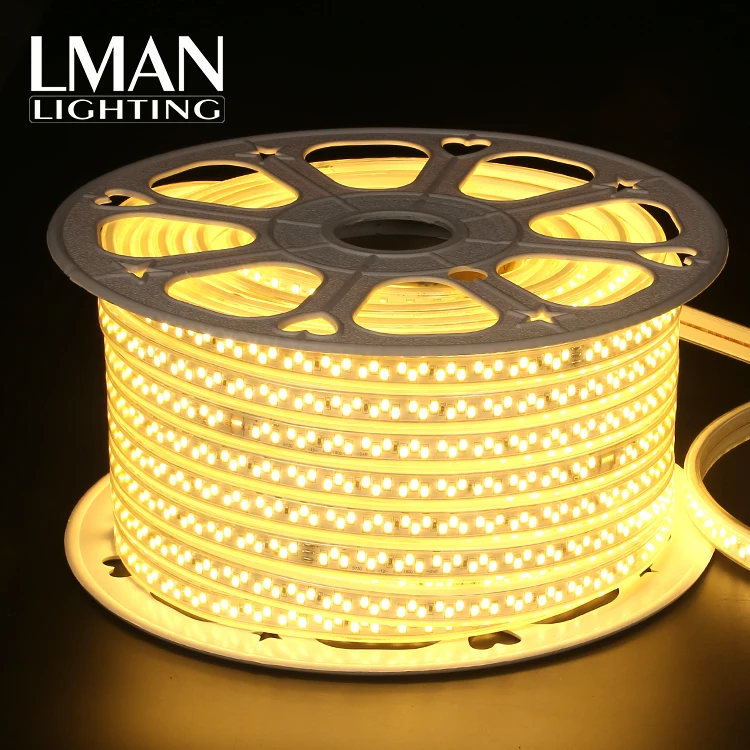 High Power 180leds/m Ac 110v 220v Smd 5730 12w Outdoor Landscape Decoration Lighting Ip65 Waterproof Light Led Strip