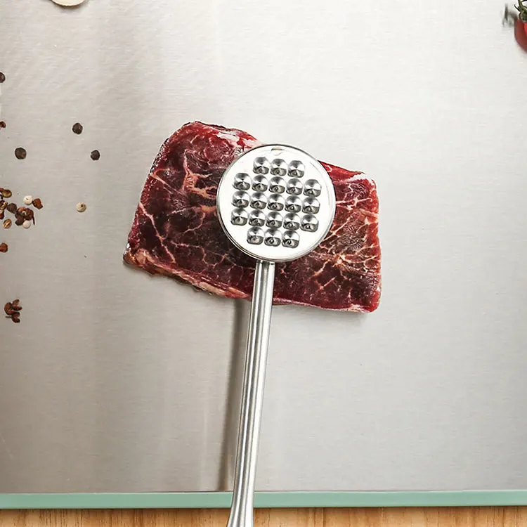 Kitchen Meat Tool Stainless Steel Meat Tenderizer Hammer