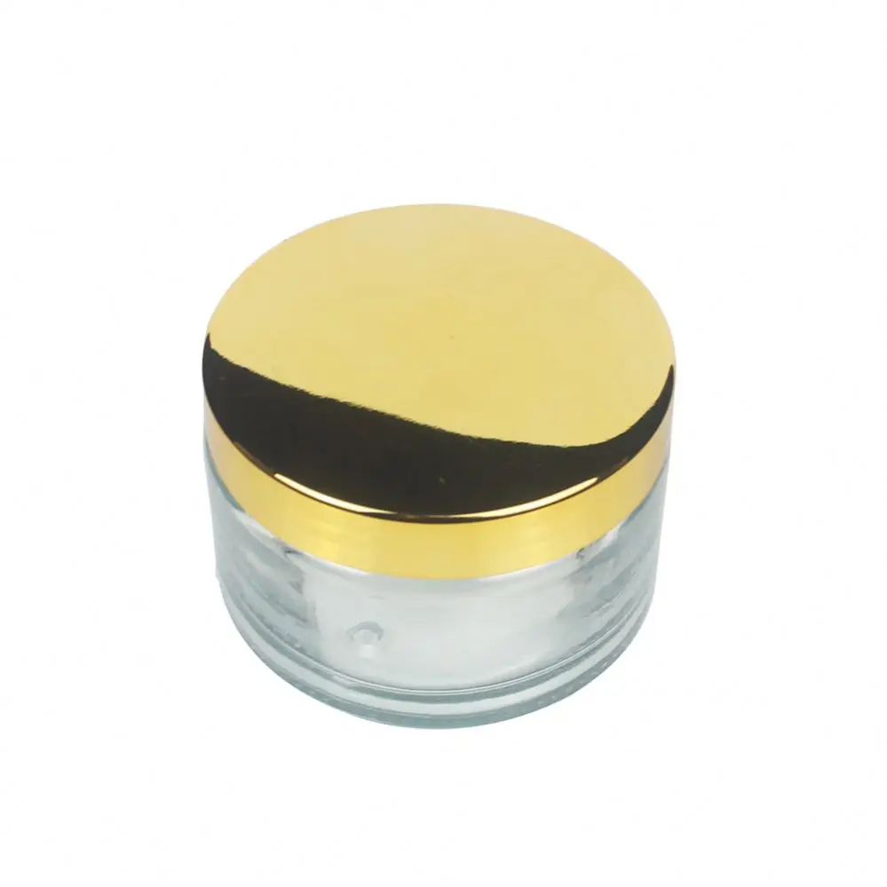 Factory Direct Sale 200ml clear Cream Skin Care Products round Frosted Glass Jar GJ59J