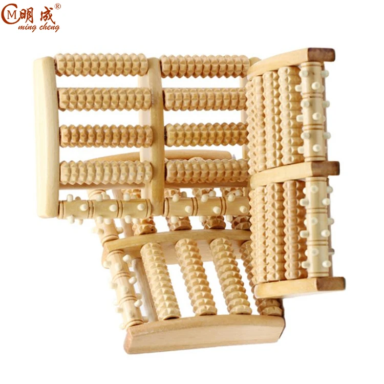 Manual Foot Massager Roller (Large).Relieve Plantar Fasciitis, Stress, Heel, Arch Pain.Reflexology Chart foot massage roller