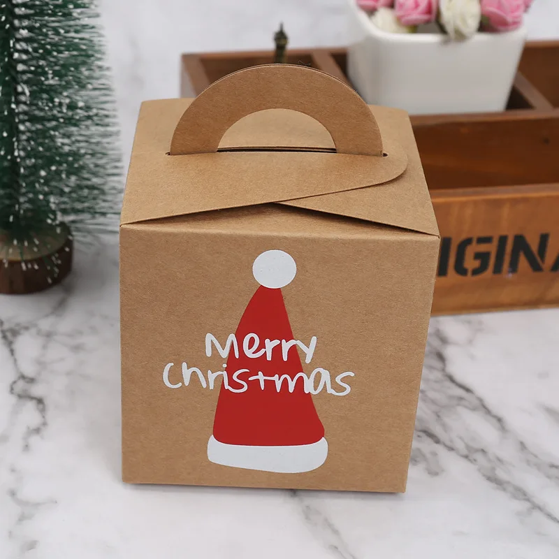 Новое поступление, прямоугольная бумага для творчества, Рождественская бумажная Подарочная коробка, коробка для упаковки яблок, Прямая поставка с завода